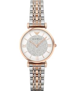 Emporio Armani Women's Retro Two-Tone Stainless Steel Quartz Watch AR1926