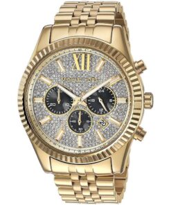 Men's Gold-Tone Lexington Chronograph Watch MK8494